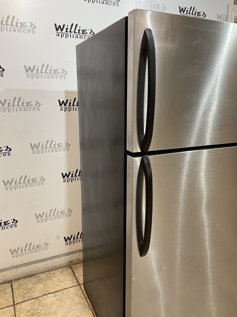 Frigidaire Used Refrigerator Top and Bottom 28x64 1/2” (Stainless Steel)