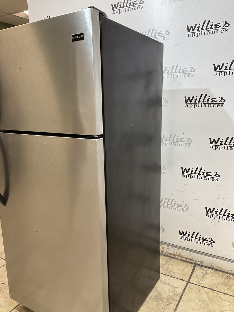 Frigidaire Used Refrigerator Top and Bottom 28x64 1/2” (Stainless Steel)