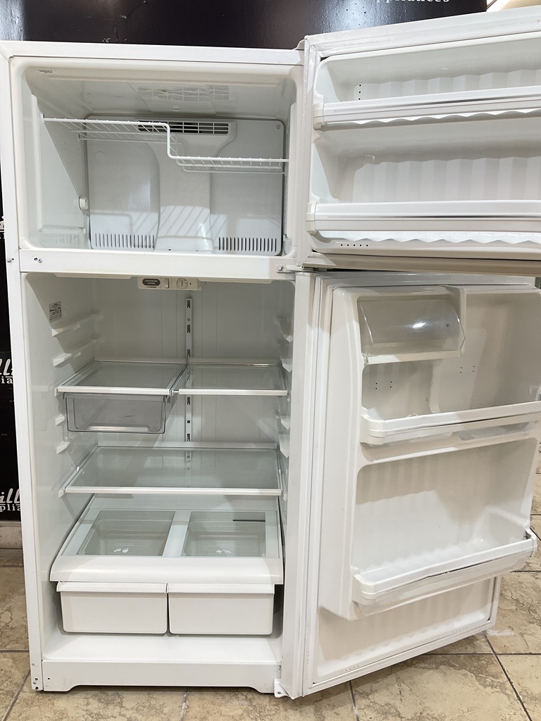 Ge Used Refrigerator Top and Bottom 28x64 1/2” (White) 
