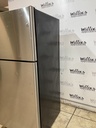 Ge Used Refrigerator Top and Bottom 30x66 1/2” (Stainless Steel) 