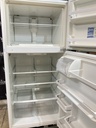 Whirlpool Used Refrigerator Top and Bottom 30x65 1/2” (White) 