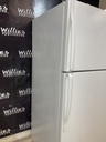 Whirlpool Used Refrigerator Top and Bottom 30x65 1/2” (White) 