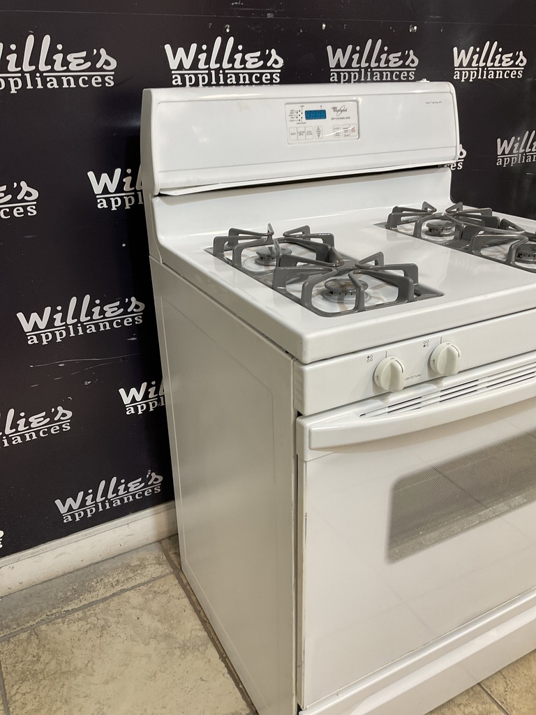 Whirlpool Used Natural Gas Stove 30inches (White) 