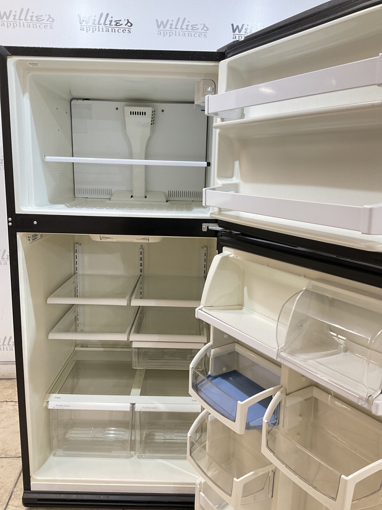 Whirlpool Used Refrigerator Top and Bottom 30x66 (Stainless Steel) 