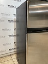 Whirlpool Used Refrigerator Top and Bottom 30x66 (Stainless Steel) 