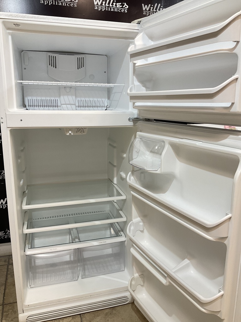 Frigidaire Used Refrigerator Top and Bottom 30x65 1/2” (White) 