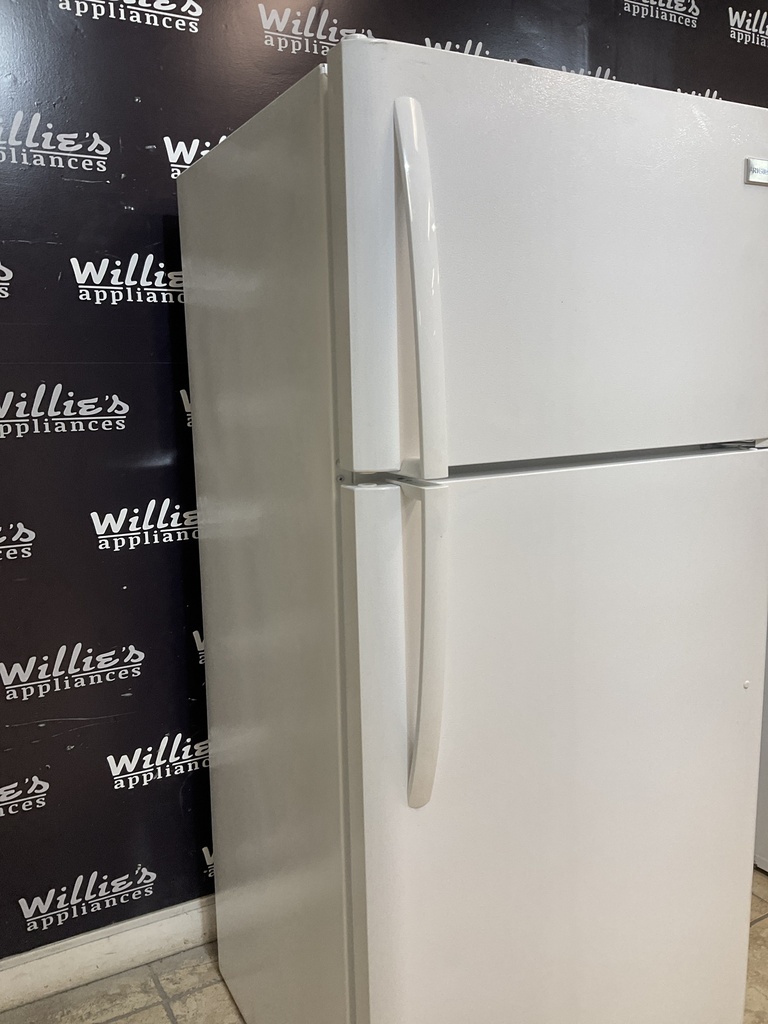 Frigidaire Used Refrigerator Top and Bottom 30x65 1/2” (White) 