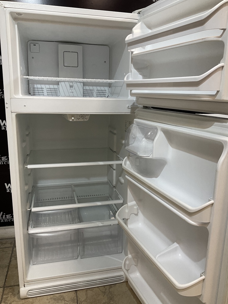 Frigidaire Used Refrigerator Top and Bottom 30x65 1/2” (White) 