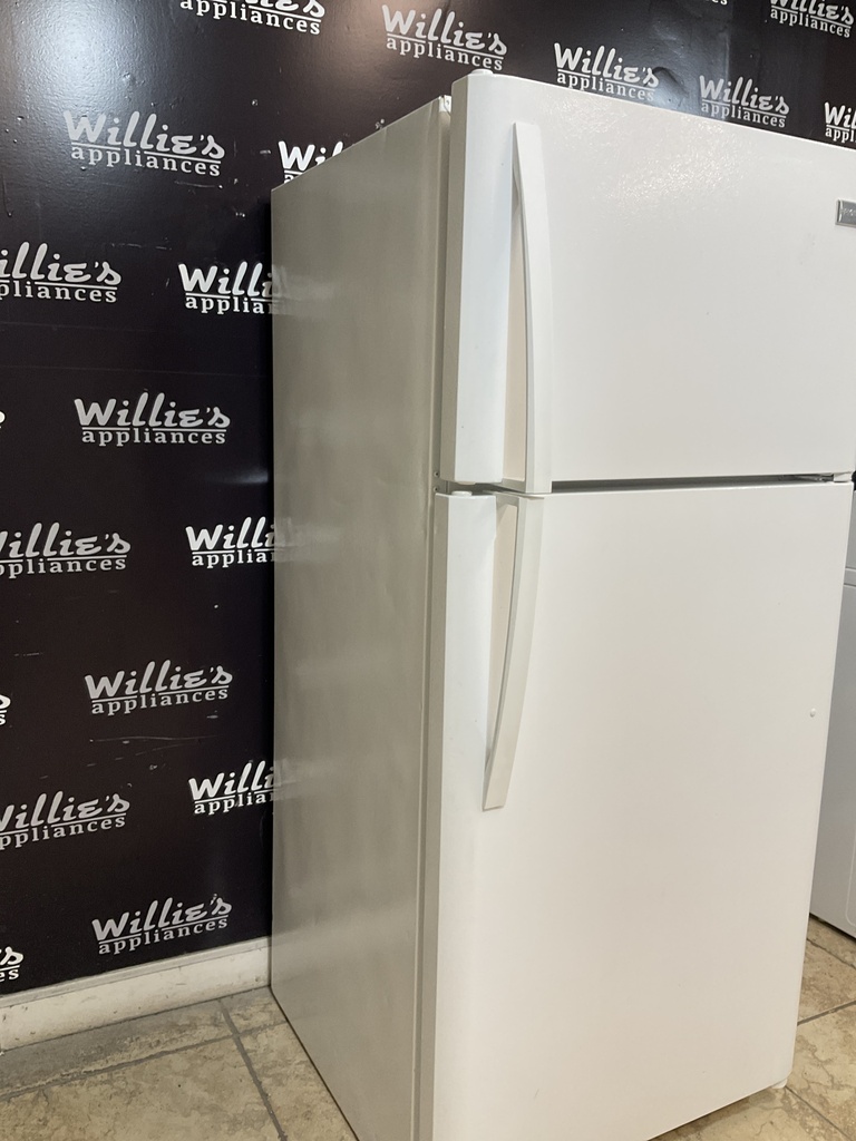 Frigidaire Used Refrigerator Top and Bottom 30x65 1/2” (White) 