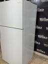 Whirlpool Used Refrigerator Top and Bottom 28x62 1/2” (White) 