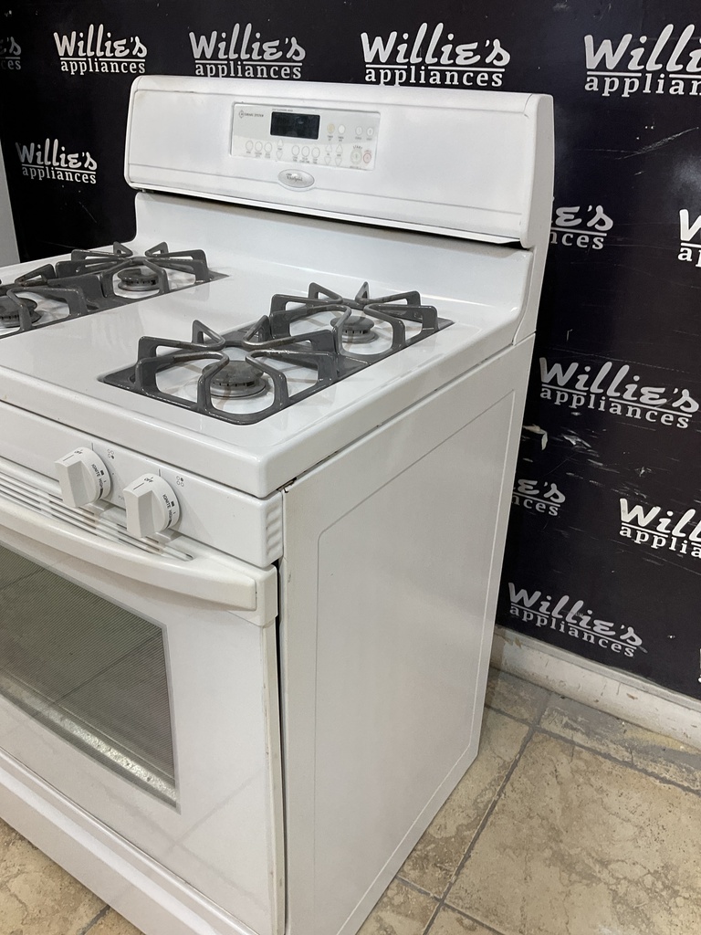 Whirlpool Used Natural Gas Stove 30inches (White) 