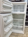 Frigidaire Used Refrigerator Top and Bottom 30x65 1/2” (White) 