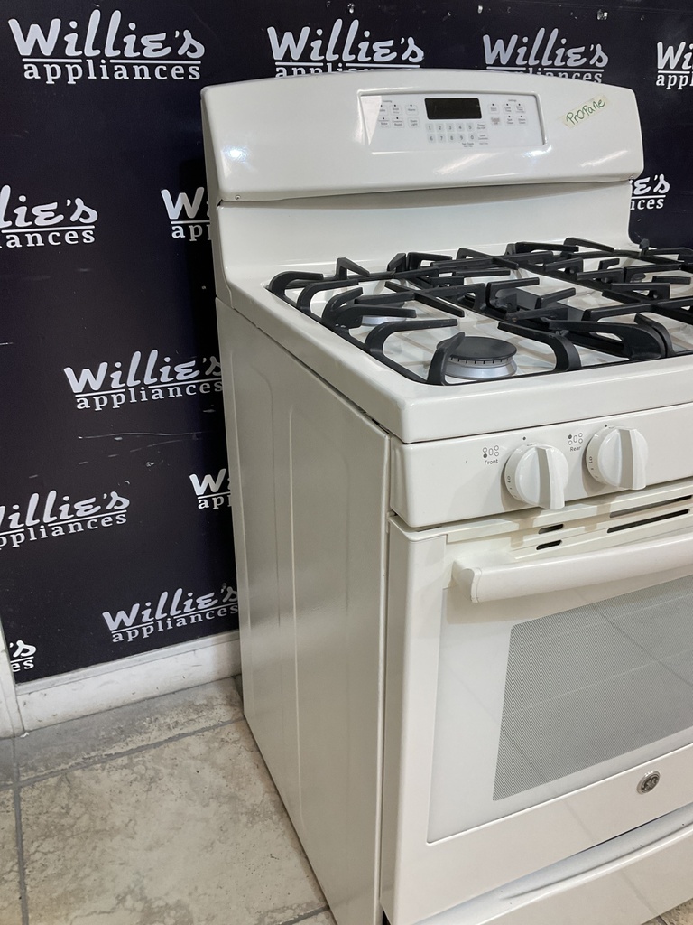 Ge Used Gas Propane Stove 30inches (Bisque) 