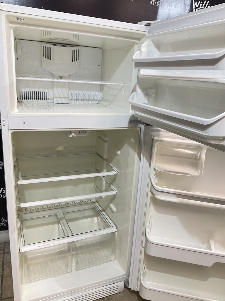 Frigidaire Used Refrigerator Top and Bottom 30x65 1/2” (White) 