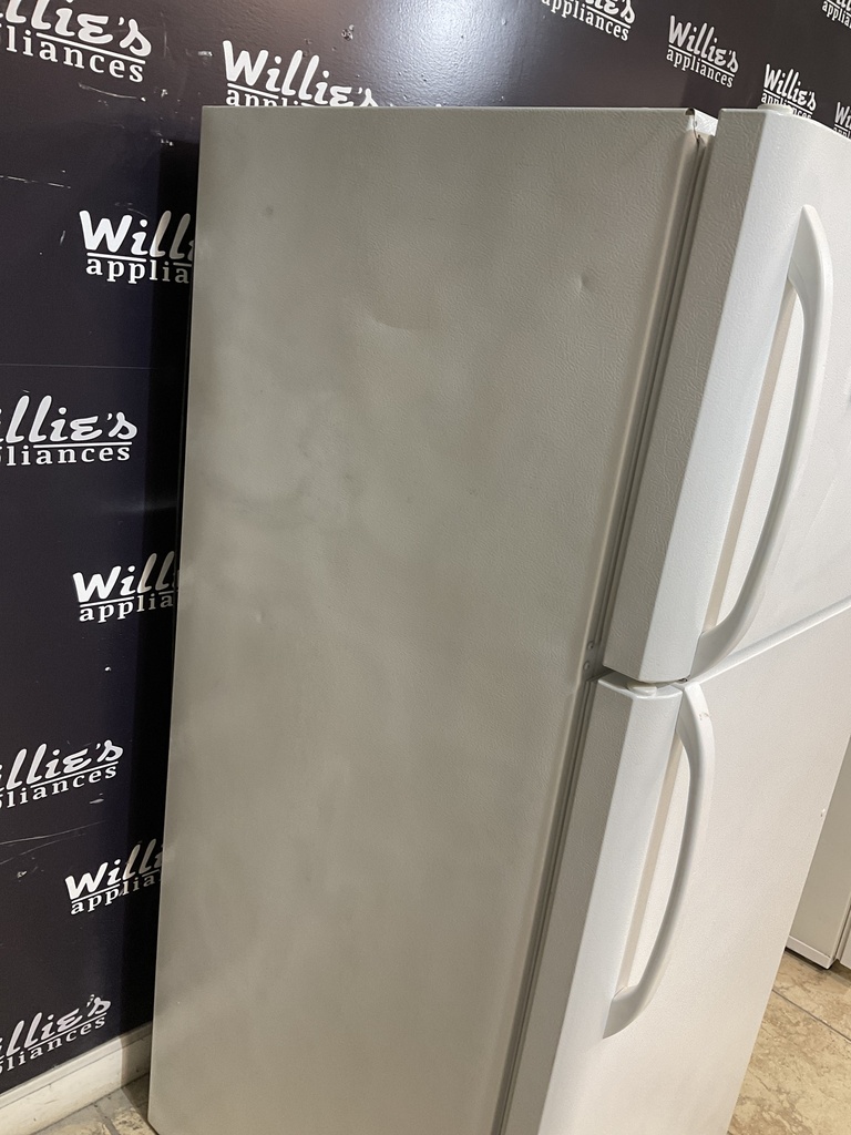 Frigidaire Used Refrigerator Top and Bottom 30x65 1/2” (White) 