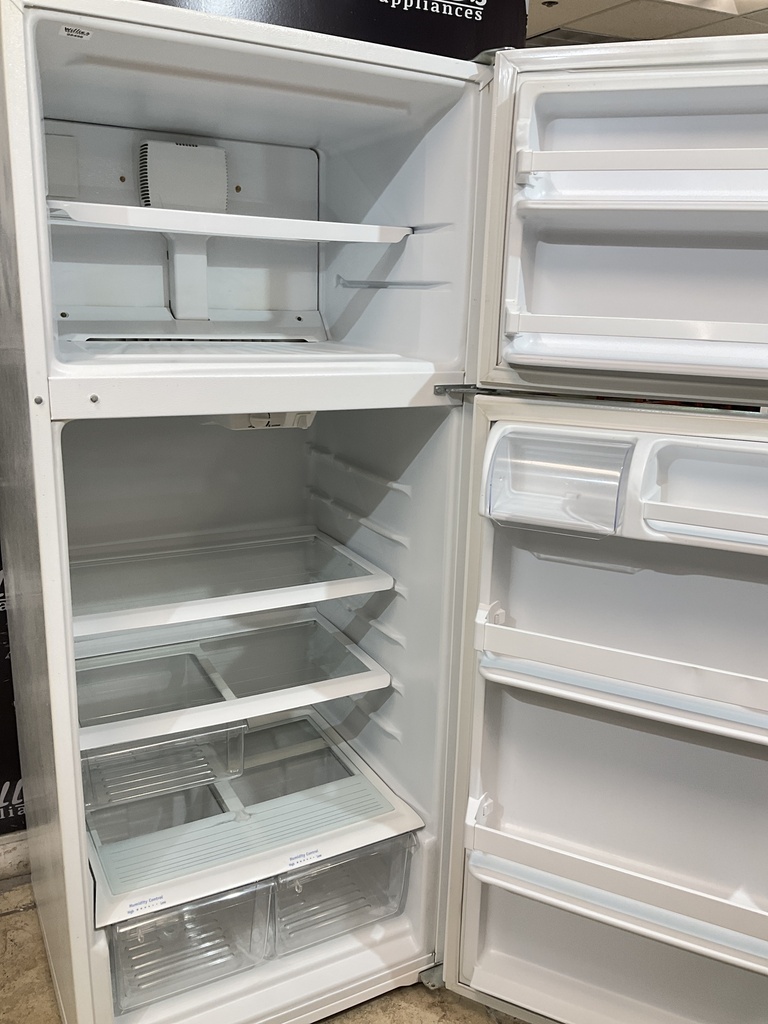 Whirlpool Used Refrigerator Top and Bottom 28x67 (White) 