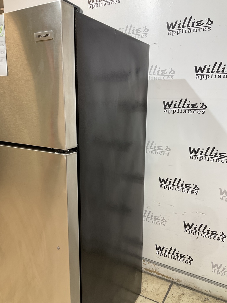 Frigidaire Used Refrigerator Top and Bottom 28x64 1/2” (Stainless Steel) 