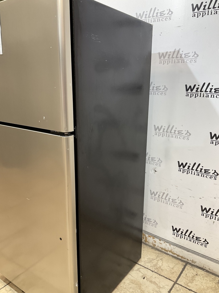 Ge Used Refrigerator Top and Bottom 30x66 (Stainless Steel) 