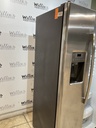 Ge Used Refrigerator Side by side Counter Depth 36x69 (Stainless Steel)