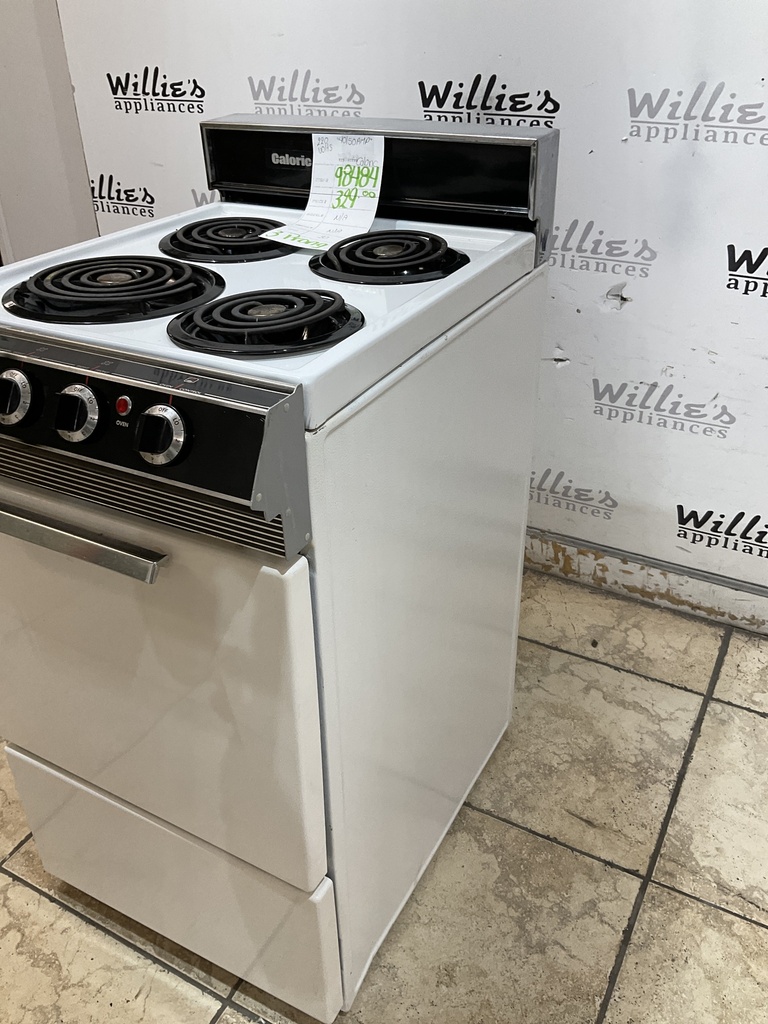 Caloric Used Electric Stove 220volts (40/50 AMP) 20inches (White/Black) {3 prong} 