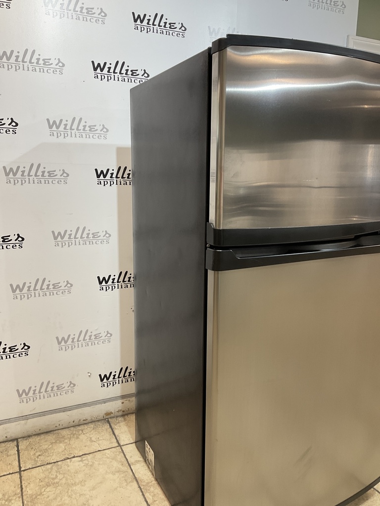 Whirlpool Used Refrigerator Top and Bottom 33x66 (Stainless Steel) 