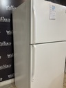 Whirlpool Used Refrigerator Top and Bottom 30x65 1/2” (white) 