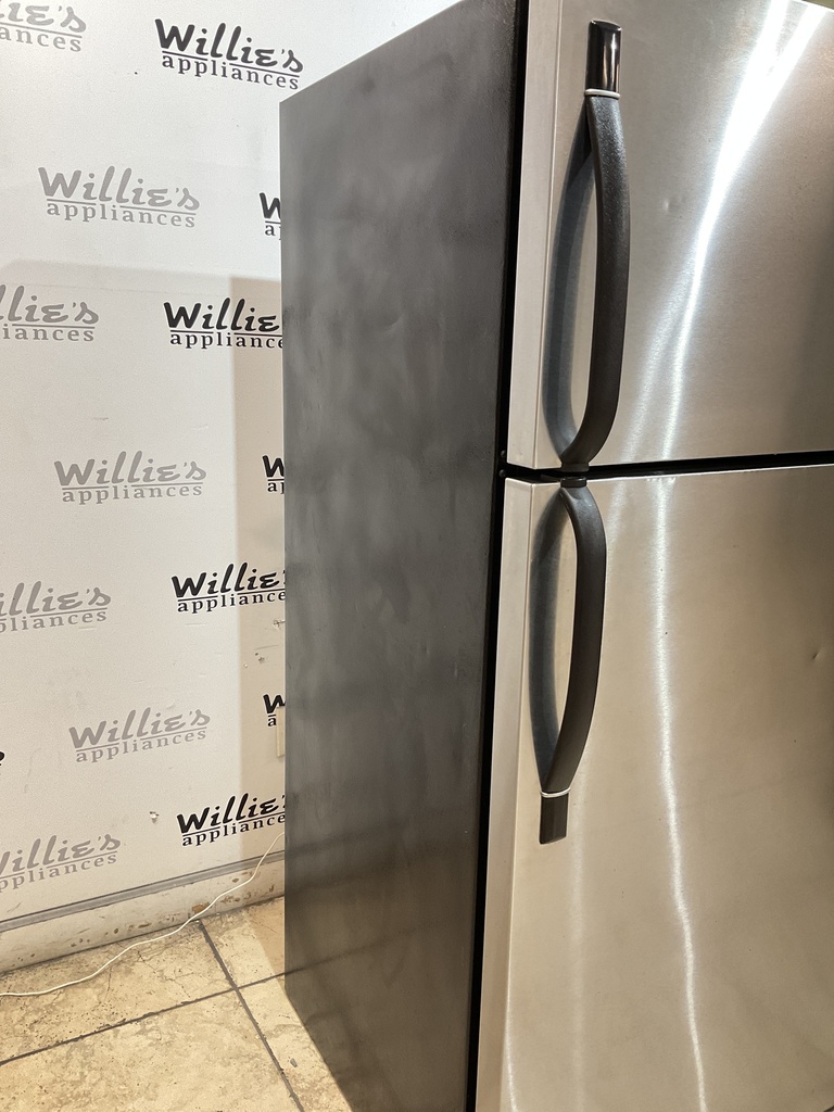 Frigidaire Used Refrigerator Top and Bottom 28x64 1/2” (Stainless Steel) 