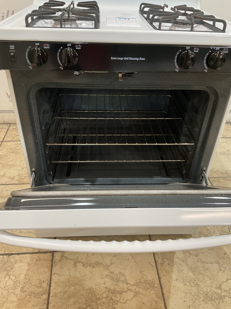 Ge Used Natural Gas Stove 30inches (White/Black) 