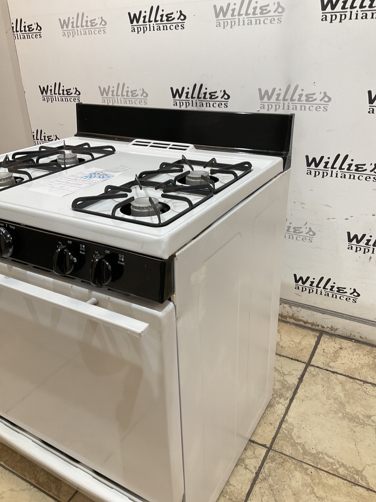 Hotpoint Used Natural Gas Stove 30inches (White/Black) 