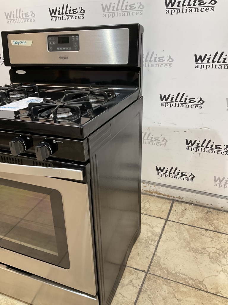 Whirlpool Used Gas Propane Stove 30inches (Stainless Steel) 