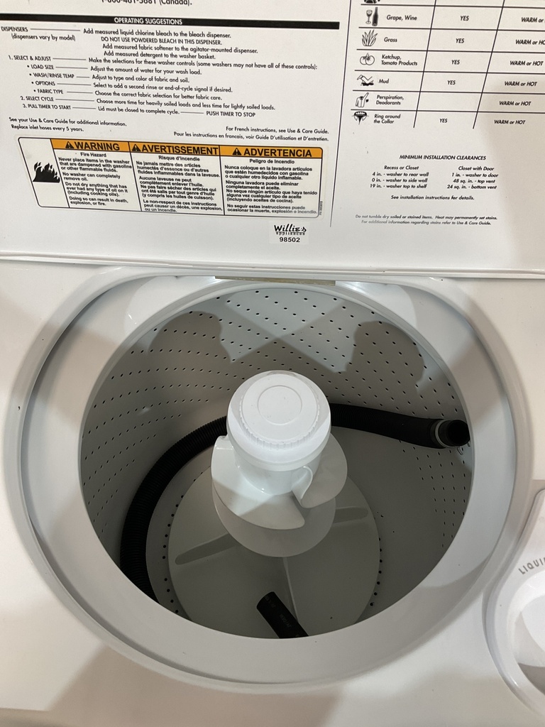 Whirlpool Used Washer Top-load 27inches (White) 
