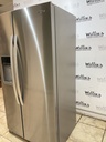 Whirlpool Used Refrigerator Side by Side Counter Depth 36x68 1/2” (Stainless Steel) 
