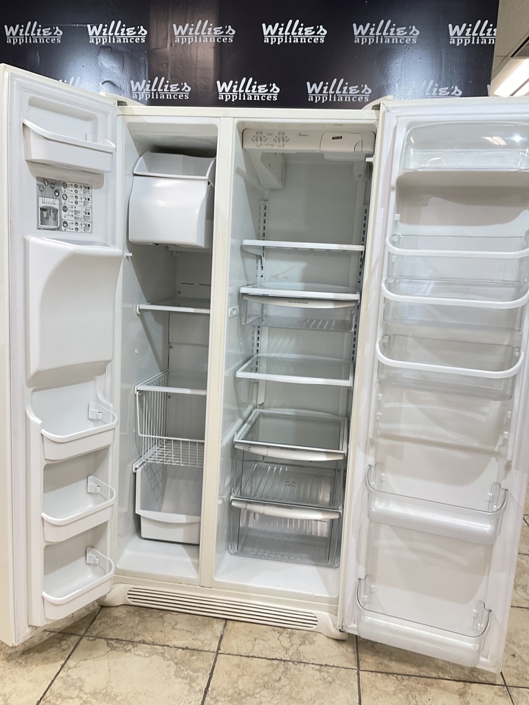 Frigidaire Used Refrigerator Side by Side 36x68 (Bisque) 