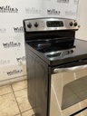 Ge Used Electric Stove 220volts (40/50 AMP) 30inches {4 prong} (Stainless Steel) 