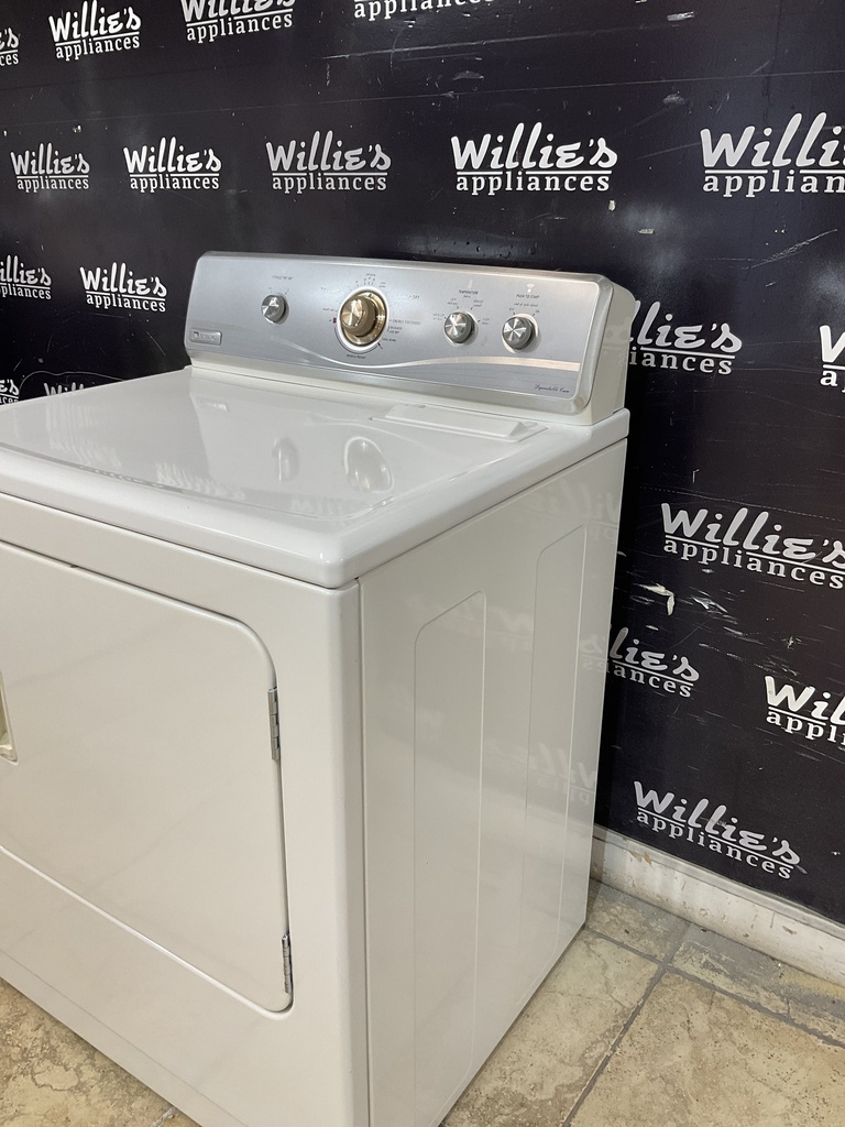 Maytag Used Electric Dryer 220volts (30 AMP) 29inches {4 prong} (White) 