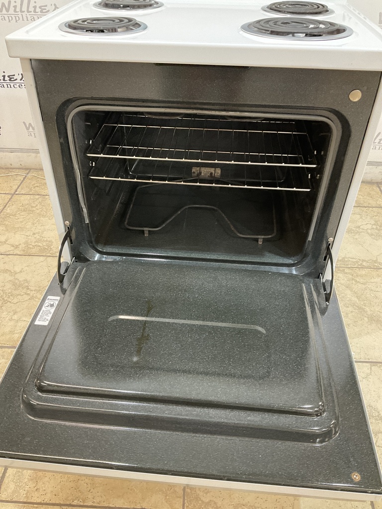 Ge Used Electric Stove 220volts (40/50 AMP) 30inches {3 prong} (White/Black) 