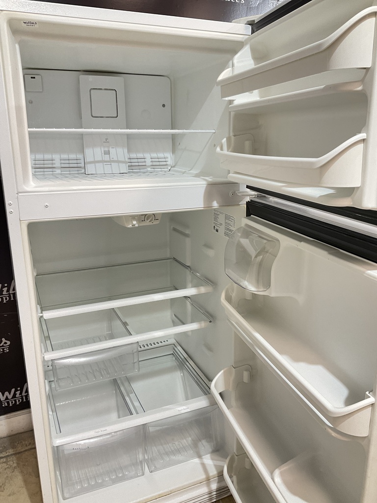 Frigidaire Used Refrigerator Top and Bottom 30x65 1/2” (White) 