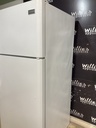 Frigidaire Used Refrigerator Top and Bottom 30x65 1/2” (White) 