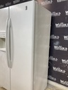 Ge Used Refrigerator Side by Side 36x69 1/2” (White) 