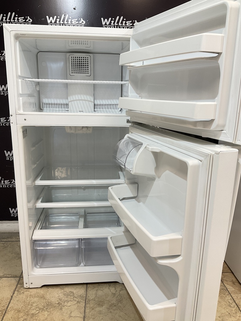 Ge Used Refrigerator Top and Bottom 28x61 
