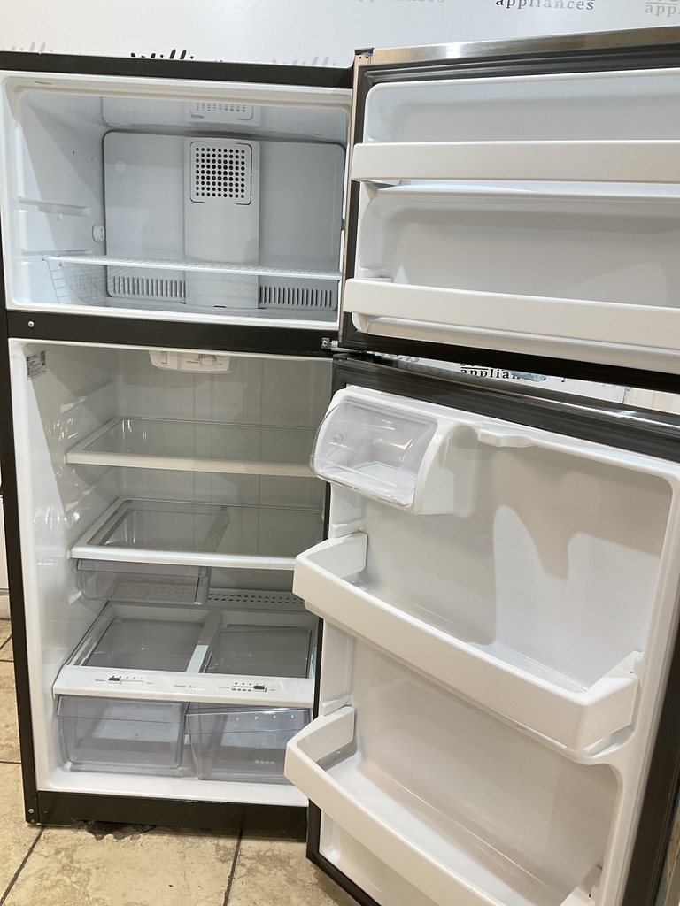 Ge Used Refrigerator Top and Bottom 28x64 (Stainless Steel) 