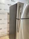 Ge Used Refrigerator Top and Bottom 28x64 (Stainless Steel) 