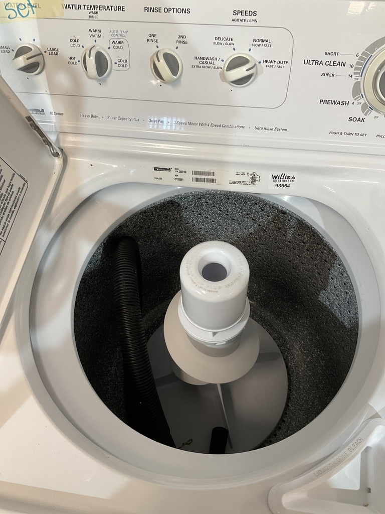 Kenmore Used Electric Set  Washer/Dryer 220volts (30 AMP) 27inches {3 prong} (White) 