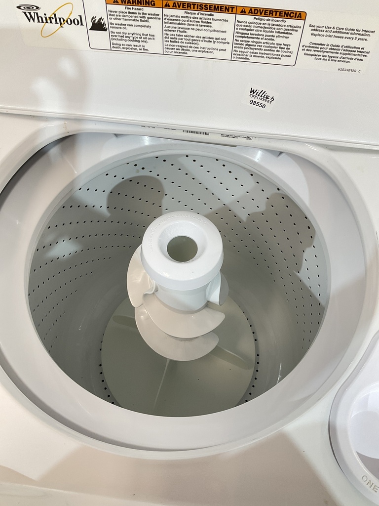 Whirlpool Used Electric Set Washer/Dryer 27/29inches {4 prong} (White) 