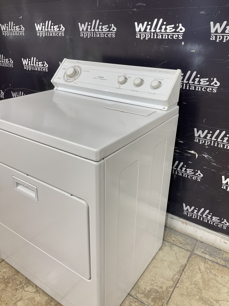 Whirlpool Used Electric Dryer 220volts (30 AMP) 29inches {3 prong} (White) 