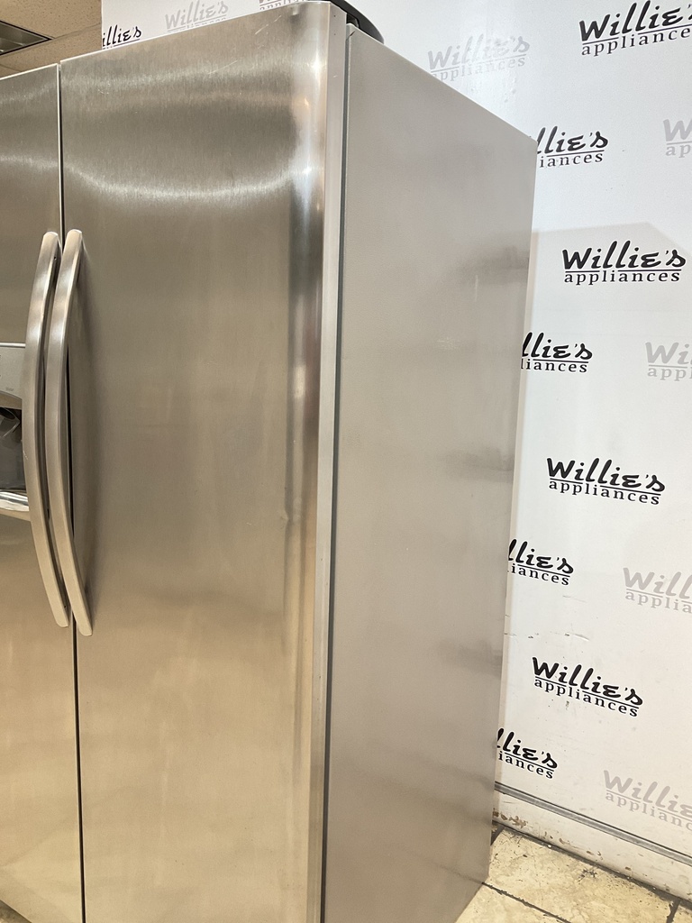 Frigidaire Used Refrigerator Side by Side 36x68 1/2” (Stainless Steel) 