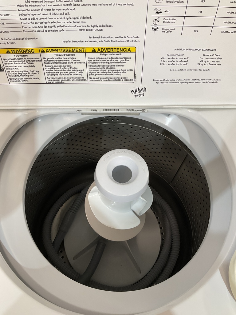 Whirlpool Used Washer Top-load 27inches (White) 