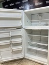 Whirlpool Used Refrigerator Top and Bottom 33x65 1/2” (White) 
