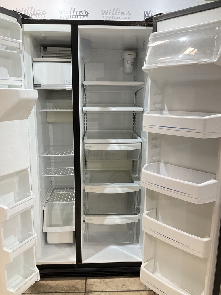 Ge Used Refrigerator Side By Side 33 2/2” x 66 1/2” (Stainless Steel) 