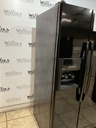 Whirlpool Used Refrigerator Side By Side 36x68 1/2” (Black) 